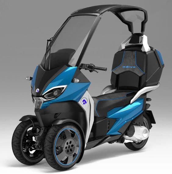 Adiva 3-Tekerlekli Kapalı Scooter